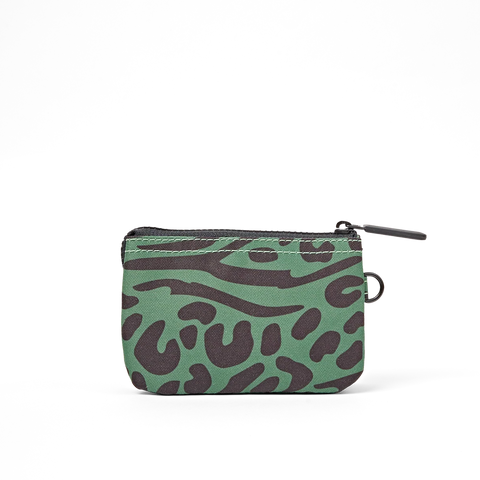 Roka Carnaby Small Mixed Animal Artichoke Canvas Wallet
