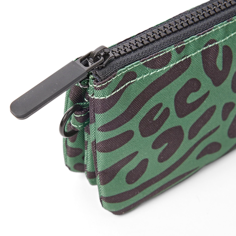 Roka Carnaby Small Mixed Animal Artichoke Canvas Wallet