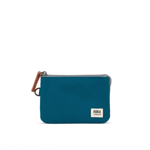 Roka Carnaby Sapphire Recycled Canvas Wallet