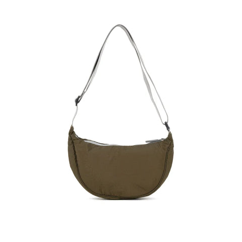 Roka Farringdon Moss Taslon Half Moon Bag
