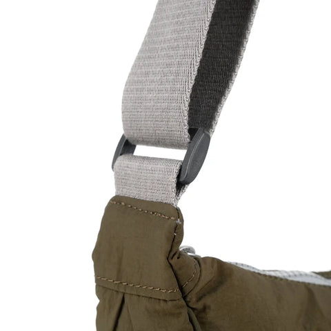 Roka Farringdon Moss Taslon Half Moon Bag