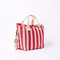 Roka Hampstead Lunch Bag Strawberry Stripe Cotton Canvas