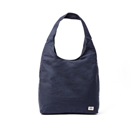 Roka Hoxton Large Anthracite Cotton Canvas Shoulder Bag