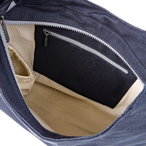 Roka Hoxton Large Anthracite Cotton Canvas Shoulder Bag