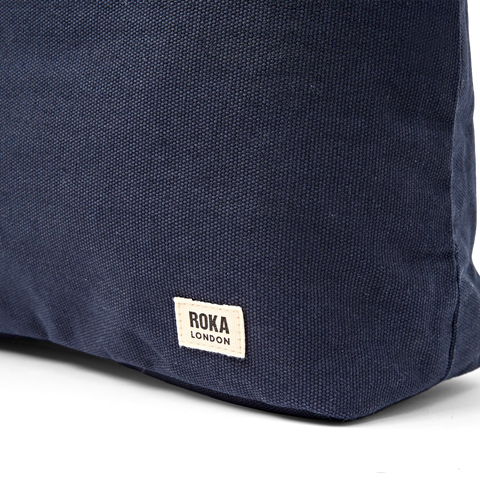 Roka Hoxton Large Anthracite Cotton Canvas Shoulder Bag