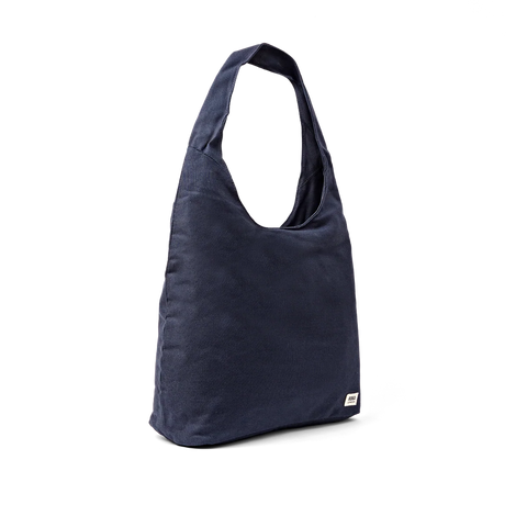 Roka Hoxton Large Anthracite Cotton Canvas Shoulder Bag