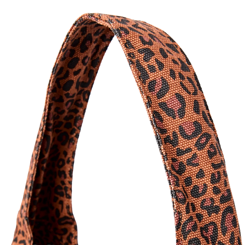Roka Hoxton Large Mini Leopard Cotton Canvas Shoulder Bag