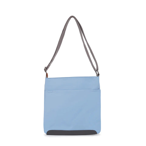Roka Kennington B Medium Retro Blue Recycled Canvas Cross Body Bag