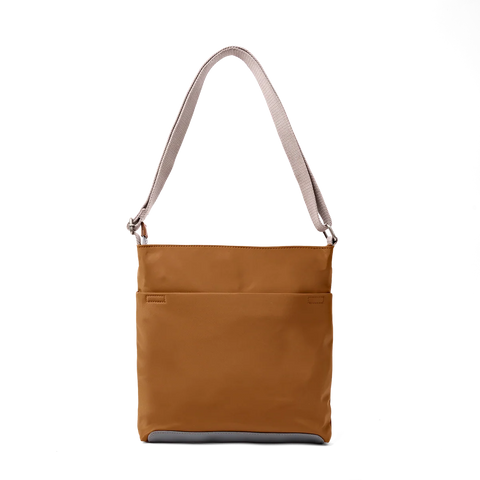 Roka Kennington B Medium Biscuit Recycled Nylon Cross Body Bag
