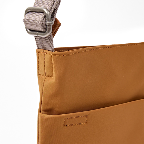 Roka Kennington B Medium Biscuit Recycled Nylon Cross Body Bag