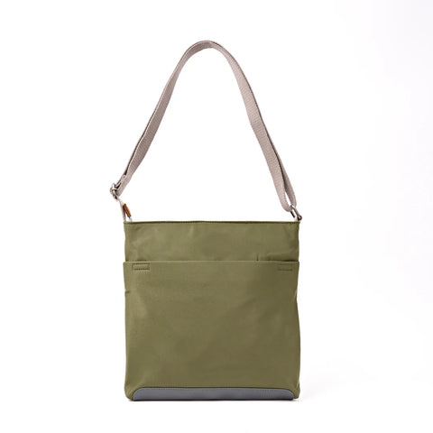 Roka Kennington B Medium Chive Recycled Nylon Cross Body Bag