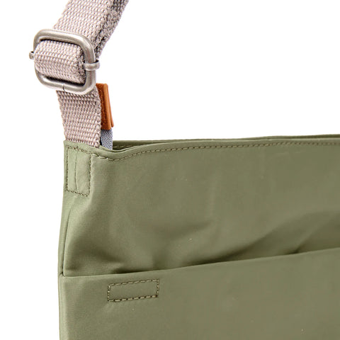 Roka Kennington B Medium Chive Recycled Nylon Cross Body Bag