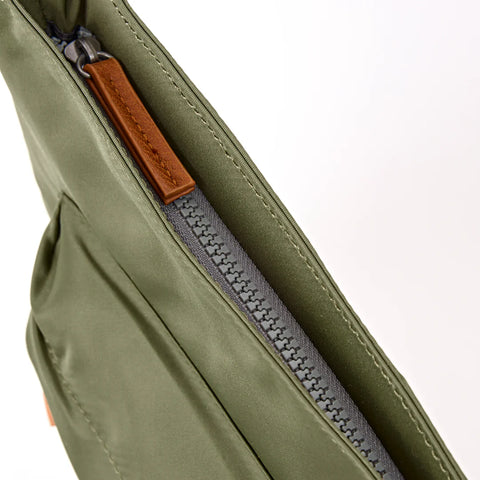 Roka Kennington B Medium Chive Recycled Nylon Cross Body Bag