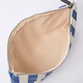 Roka Maida Vale Medium Pouch Denim Stripe Cotton Canvas
