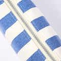 Roka Maida Vale Medium Pouch Denim Stripe Cotton Canvas