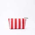Roka Maida Vale Medium Pouch Strawberry Stripe Cotton Canvas