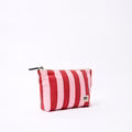 Roka Maida Vale Medium Pouch Strawberry Stripe Cotton Canvas