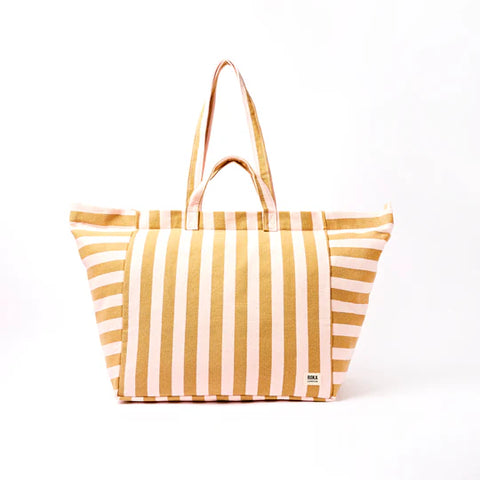 Roka Marylebone Tote Rose Gold Stripe Cotton Canvas