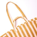 Roka Marylebone Tote Rose Gold Stripe Cotton Canvas