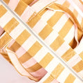 Roka Marylebone Tote Rose Gold Stripe Cotton Canvas