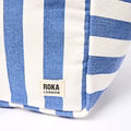 Roka Marylebone Tote Denim Stripe Cotton Canvas