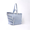 Roka Marylebone Tote Denim Stripe Cotton Canvas