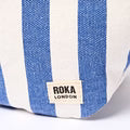 Roka Mill Hill Denim Stripe Recycled Canvas Crossbody Bum Bag