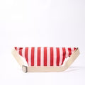 Roka Mill Hill Strawberry Stripe Recycled Canvas Crossbody Bum Bag