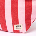 Roka Mill Hill Strawberry Stripe Recycled Canvas Crossbody Bum Bag