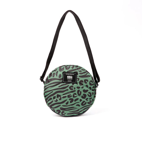 Roka Paddington B Mixed Animal Artichoke Recycled Canvas Cross Body Bag