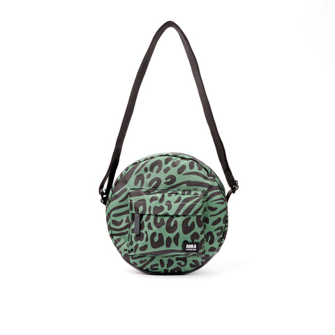 Roka Paddington B Mixed Animal Artichoke Recycled Canvas Cross Body Bag