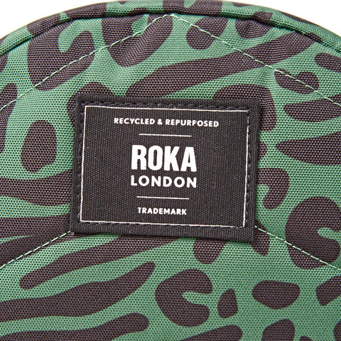 Roka Paddington B Mixed Animal Artichoke Recycled Canvas Cross Body Bag