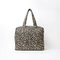 Roka Sloane Shoulder Bag in Savannah Leopard Cotton Canvas