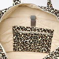 Roka Sloane Shoulder Bag in Savannah Leopard Cotton Canvas