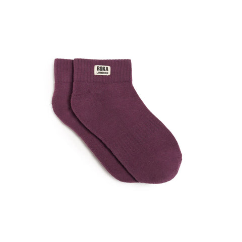 Roka Wembley Berry Organic Cotton Super Comfy Stylish Socks