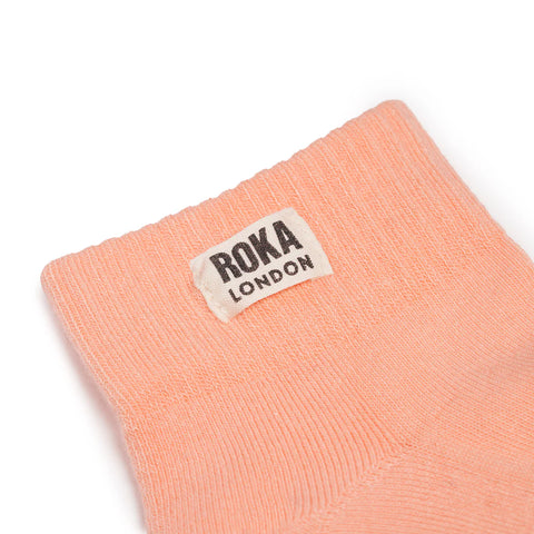 Roka Wembley Nougat Womens Organic Cotton Super Comfy Stylish Socks