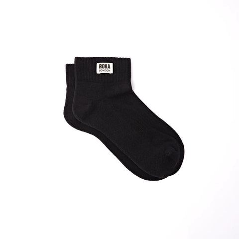 Roka Wembley Black Womens Organic Cotton Super Comfy Stylish Socks