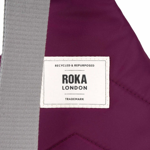 Roka Willesden B Large Sling Royal Burgundy Recycled Nylon Cross Body Bag