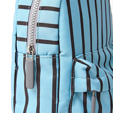 Roka Willesden B Large Sling Blue Stripe Recycled Nylon Cross Body Bag
