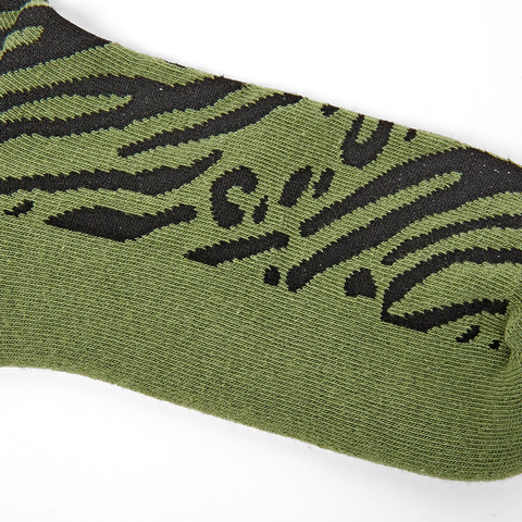 Roka Wimbledon Mixed Animal Artichoke Womens Organic Cotton Super Comfy Stylish Crew Socks