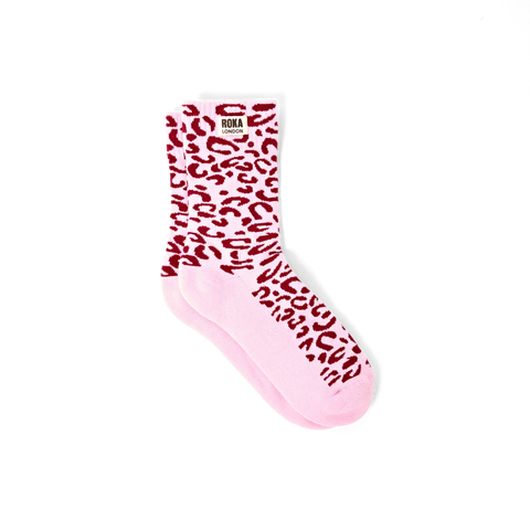 Roka Wimbledon Vintage Ruby Womens Organic Cotton Super Comfy Stylish Crew Socks