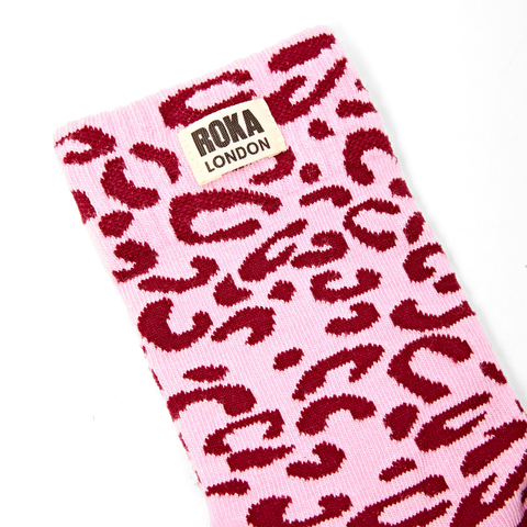 Roka Wimbledon Vintage Ruby Womens Organic Cotton Super Comfy Stylish Crew Socks