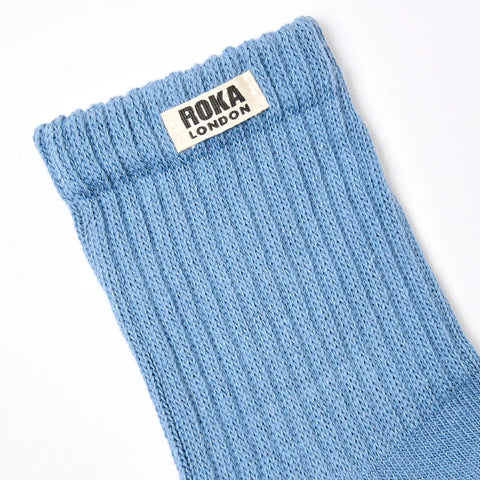Roka Windsor Airforce Mens Organic Cotton Super Comfy Stylish Crew Socks