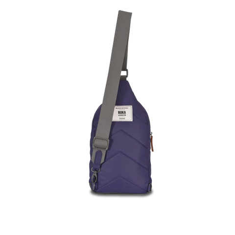 Roka Willesden B Large Sling Mulberry Recycled Nylon Cross Body Bag