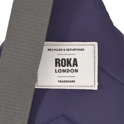 Roka Willesden B Large Sling Mulberry Recycled Nylon Cross Body Bag