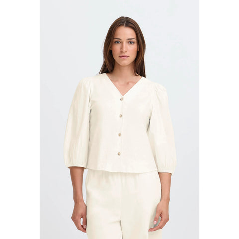 B.Young Byfalakka Puff Shirt 20818822 Marshmallow