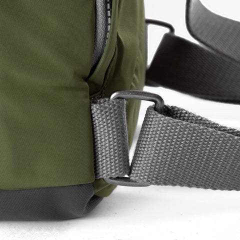 Roka Canfield B Small Avocado Recycled Nylon Roll-top Backpack