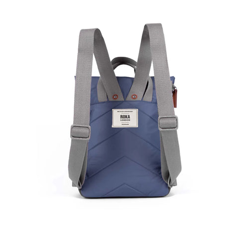 Roka Canfield B Small Airforce Recycled Nylon Roll-top Backpack