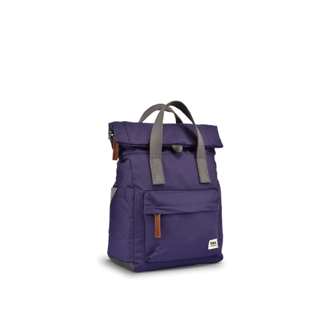 Roka Canfield B Small Mulberry Recycled Nylon Roll-top Backpack