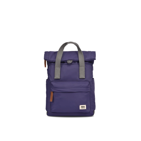 Roka Canfield B Small Mulberry Recycled Nylon Roll-top Backpack